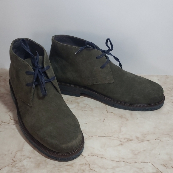Donald Pliner Levi Men\'s Olive Suede Chukka Boots 9 main image 4